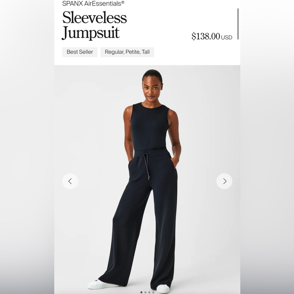 SPANX Navy Sleeveless Jumpsuit AirEssentials 1X